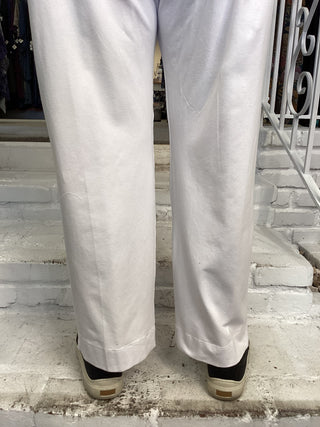 SLIM ANKLE PKT PANT - WHITE
