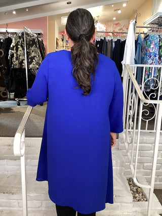 LONG ASYM TUNIC - ROYAL BLUE