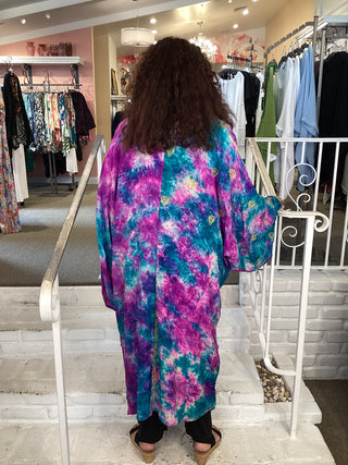 028 CREPE GAIA DUSTER DRESS