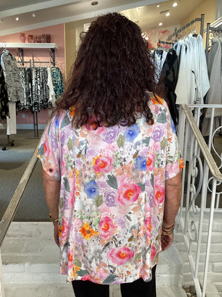 SAMANTHA BLOUSE - PINK BOUQUET