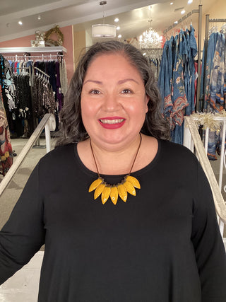 sunflower necklace