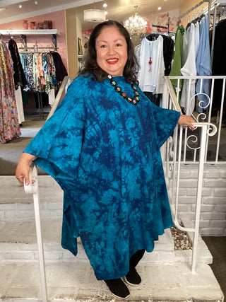 WHISPER TUNIC - WASH PEACOCK