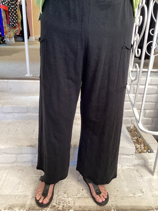 COTTON PKT FLOOD - BLACK