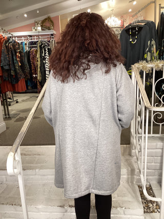 JACKET SWEAT HOODIE - GREY