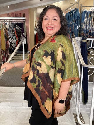 Silk Short Kimono - Heirloom
