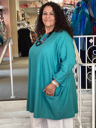 COTTON 2 PKT TUNIC - RIVIERA