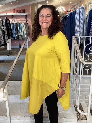 COTTON TUNIC - SULPHER