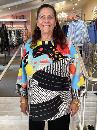MIX MEDIA TUNIC - MULTI