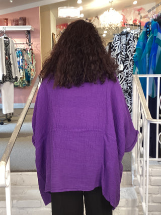 ROZA 2 POCKET TOP - PURPLE