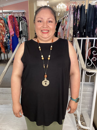 REANNA TANK - BLACK