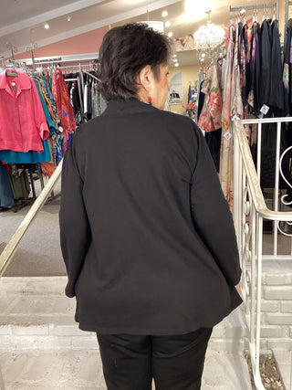 KIMONO JKT PATCH PKT-JET BLACK