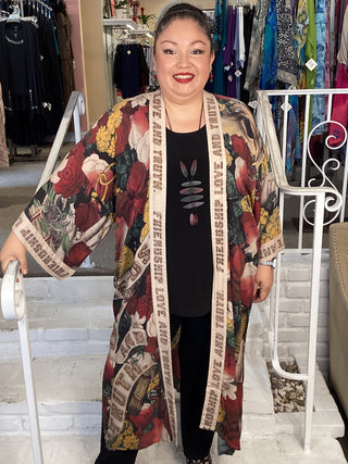 FRIENDSHIP LOVE & TRUTH DUSTER