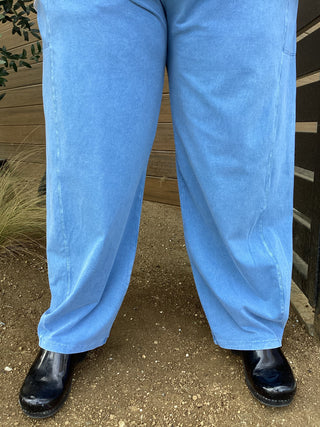 2 PKT LANTERN PANT - RIVIERA