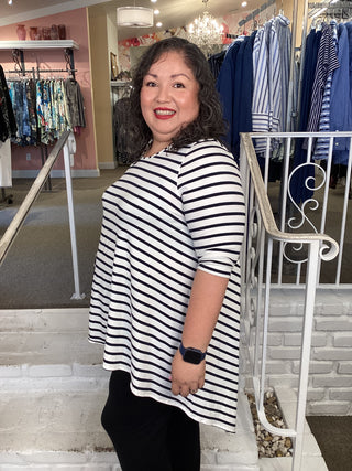 ASYMETRIC TOP - STRIPE