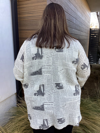 FLAVIE  GAUZE JKT/BLOUSE