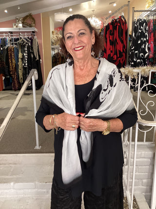 AUDRY BLACK SCARF