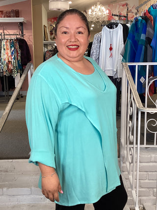2626 LAYER TUNIC - AQUA