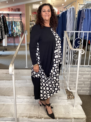 DOT ASYMETRIC DRESS
