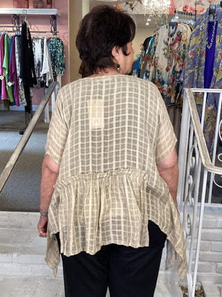 BT1510 SS Button Top - Oatmeal