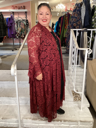 STEVIE DUSTER - BURGUNDY