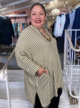V 2 PKT Tunic – Lemon