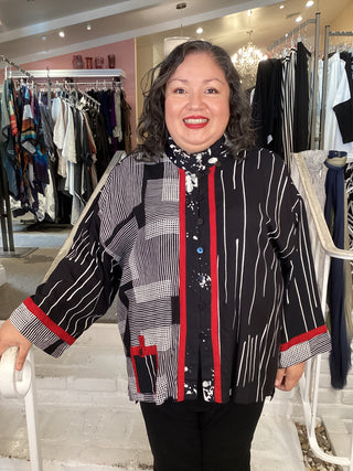BOXY JACKET "B" COMBO BWR