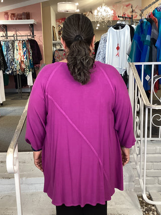 2726 Diagonal Seam Tunic - Viola