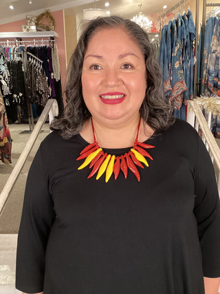 4 RED CHILI NECKLACE