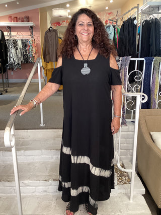 DANA WAVE DRESS - BLACK
