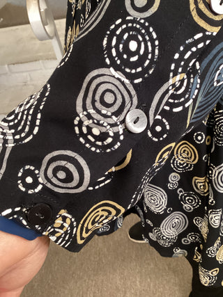 STANLEY BLOUSE - DARK BUBBLES