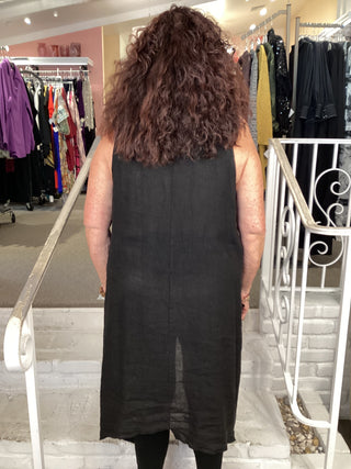 LAYERS TANK DRESS - BLACK