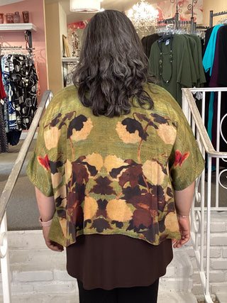 Silk Overlay Top - Heirloom