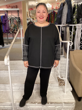 CONTRAST TUNIC - GREY CITY