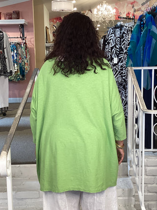 COTTON 2 PKT TUNIC - VERDE