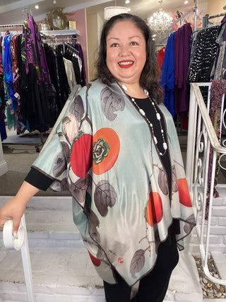SILK LONG KIMONO-SWEET TEMPTAT