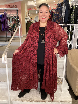 STEVIE DUSTER - BURGUNDY