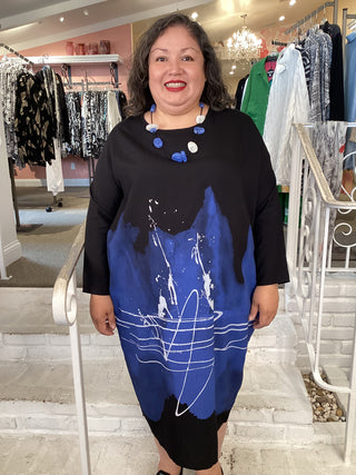 ONE SIZE DRESS - BLUE