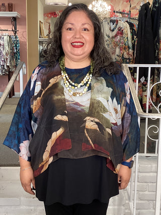 Silk Kimono Jacket - Meditation