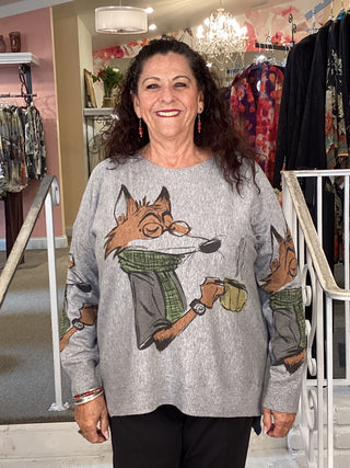 WHIMSICAL SWEATER - FOX