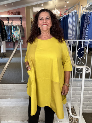 COTTON TUNIC - SULPHER