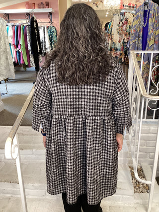 GT1592 Check B&W Dress