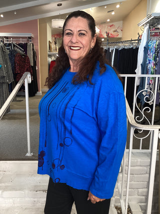 RIB CONTRAST TOP - OCEANA