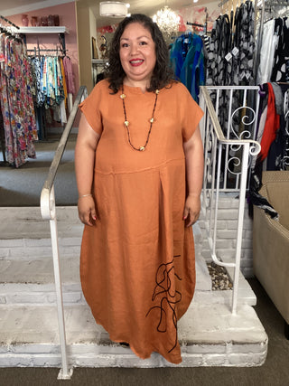 A ORLA DRESS - MANDARIN