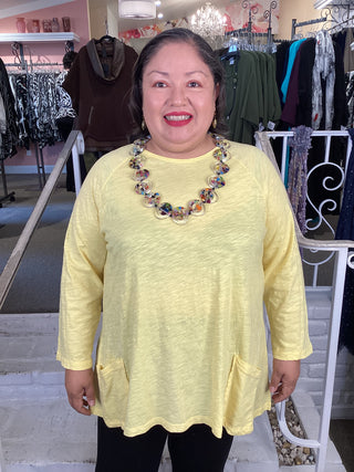 PATCH PKT TUNIC - LEMON