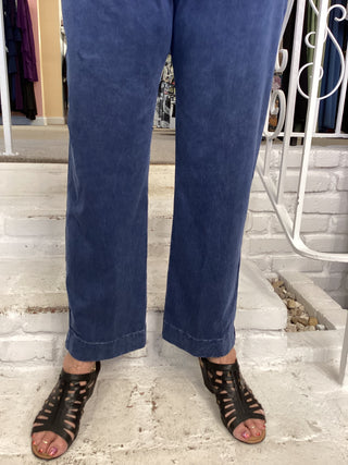 SLIM ANKLE PKT PANT - DENIM