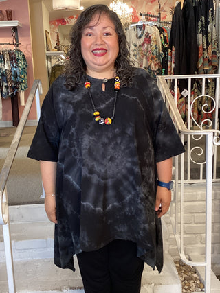 Bunny Tunic - Marble Black