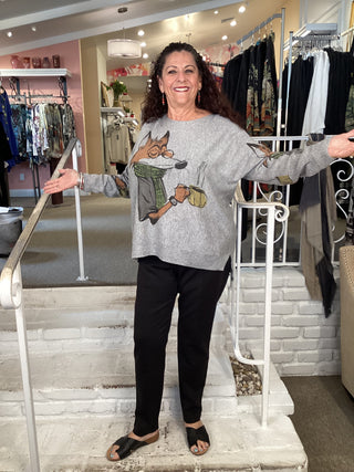 WHIMSICAL SWEATER - FOX