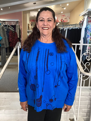 RIB CONTRAST TOP - OCEANA