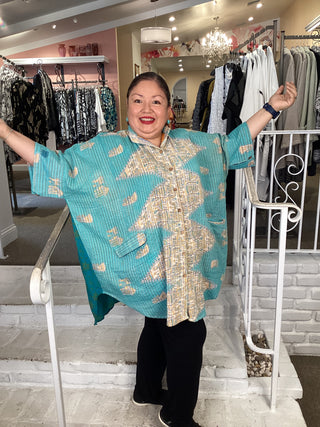 PAREO KANTHA BUTTON DOWN 134