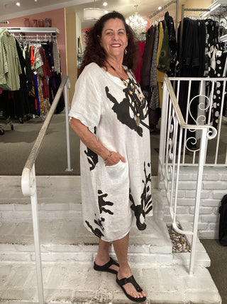 TURTLE DRESS - WHITE